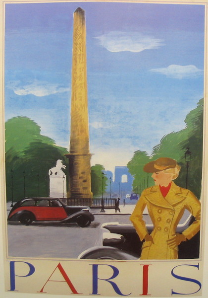 artist:unknown Paris" 1930's France 
20" X 28" Poster $20.00