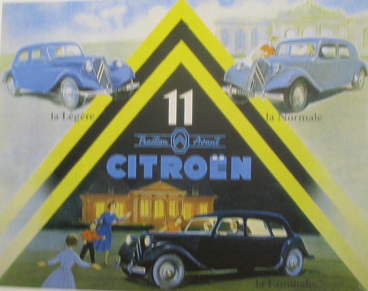 artist:unknown "Traction Citroen" 1950 France
20" X 28" Poster