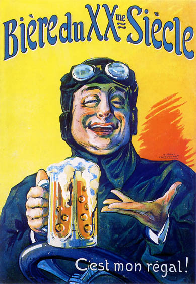 artist:Dorfinant ""Biere du XXme Siecle" 1930's France, 20" X 28" Poster