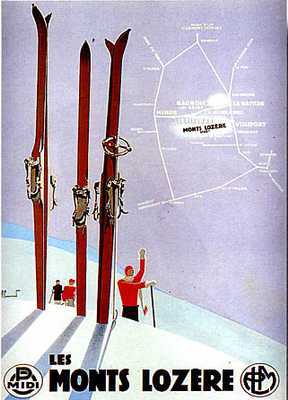 artist: Commarmond "Les Monts Lozere" France 1930's
28" X 39" Poster