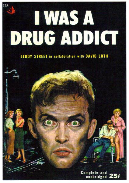 artist: Paul "I was a Drug Addict"
1954 USA. 6" X 8" Large Postcard.