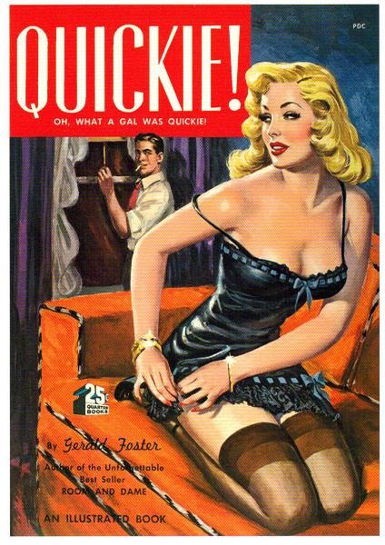 artist:Gross "Quickie" 1950 USA. 6" X 8" Large Postcard.