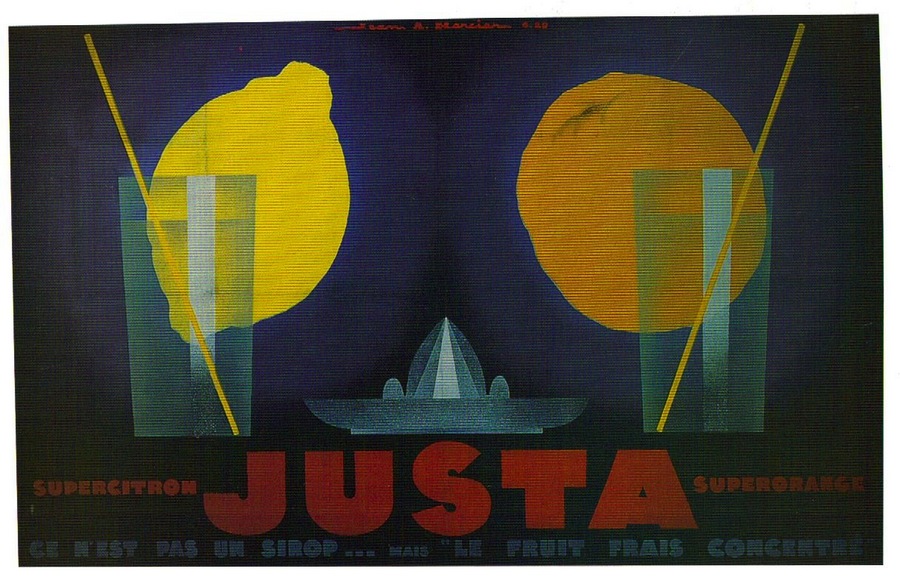 artist:Mercier "Justa" 1930 France, 6" X 8" Mini Print