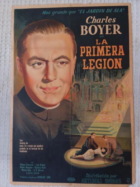 "La Primera Legion"	"The First Legion"
Charles Boyer, 
William Demaresti, 1951 size 43" X 29"
condition B, $95.00